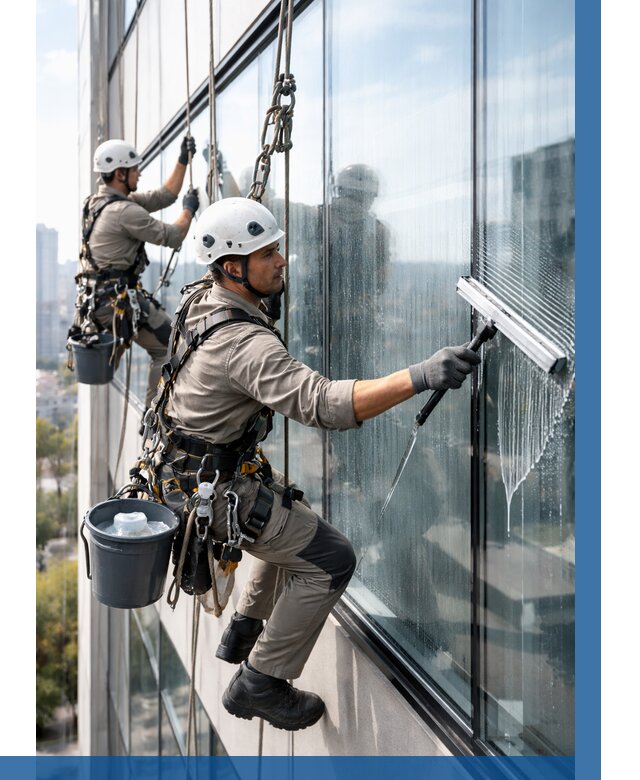 Мойка окон альпинистами в Великих Луке от 4652 р. | ВЫСОТНИК-Вкл
