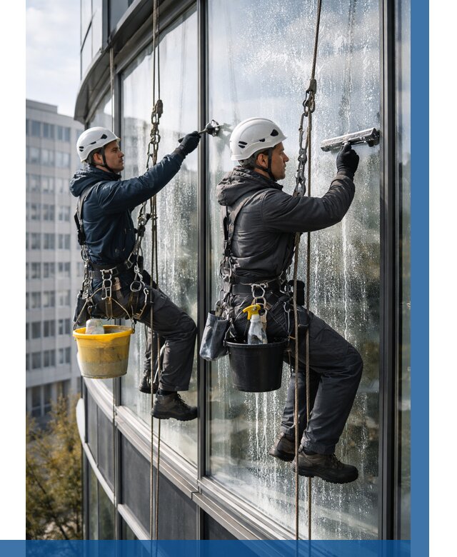Мойка панорамных окон в Великих Луке от 362 р. заказать у ВЫСОТНИК-Вкл