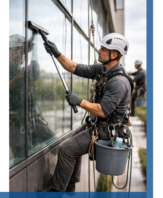Мойка стеклянных фасадов в Великих Луке от 207 р. | ВЫСОТНИК-Вкл