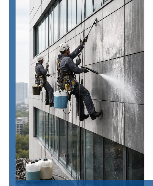 Профессиональная мойка вентилируемых фасадов в Великих Луке