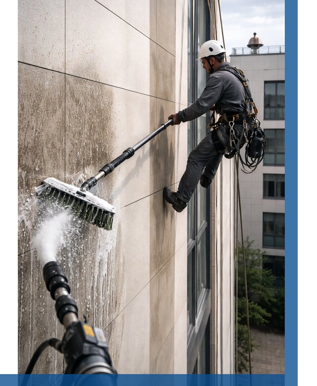 Мойка фасада из керамогранита в Великих Луке от 310 р. | ВЫСОТНИК-Вкл