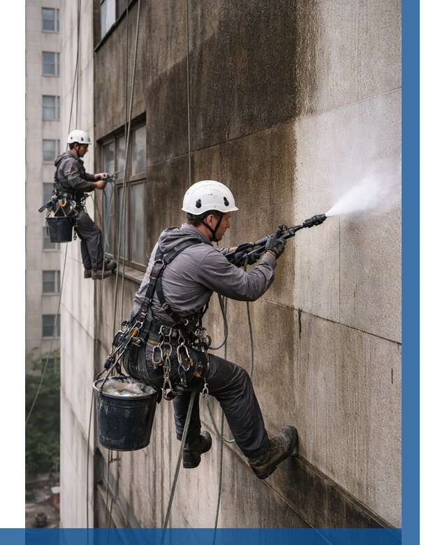 Очистка фасада от копоти в Великих Луке от 258 р. | ВЫСОТНИК-Вкл