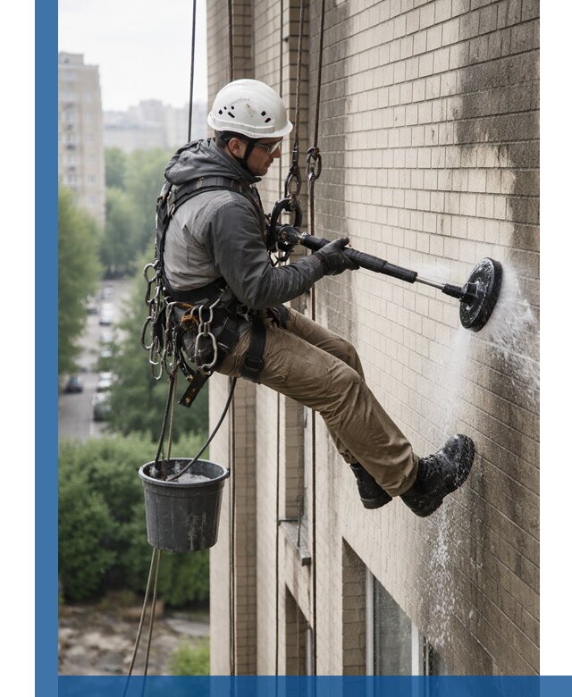 Очистка фасада от копоти в Великих Луке профессионально и безопасно