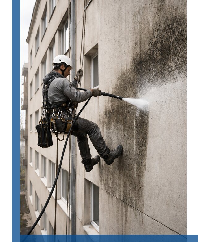 Профессиональная очистка фасадов от плесени в Великих Луке