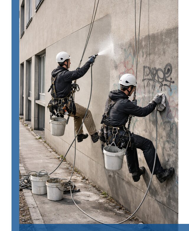 Антиграффити покрытие фасада с защитой от надписей в Великих Луке