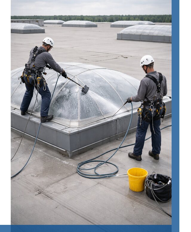 Мойка зенитных фонарей в Великих Луке, заказать от 4652 р. | ВЫСОТНИК-Вкл