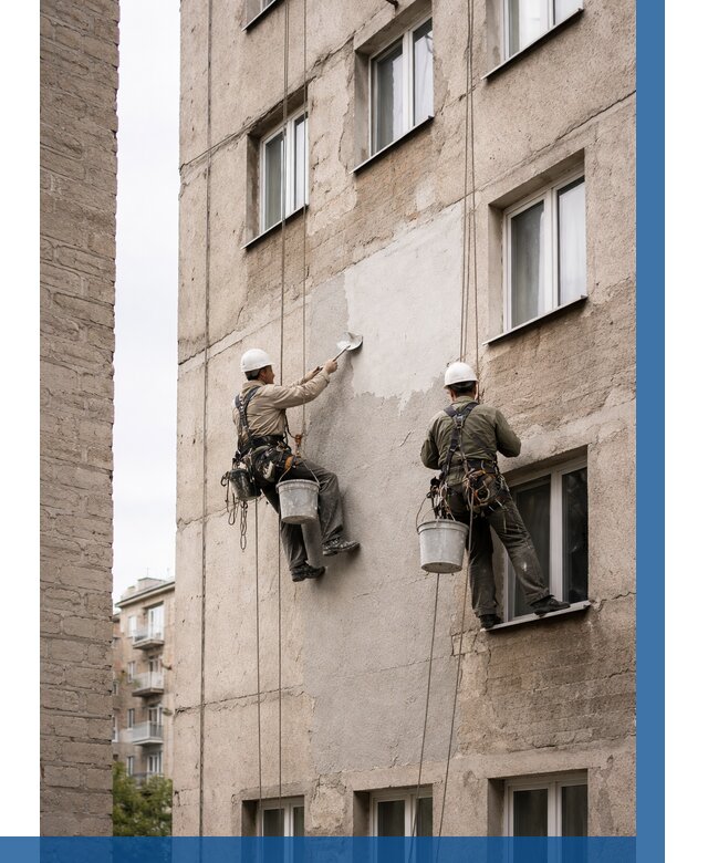 Косметический ремонт фасада в Великих Луке от 1137 р. | ВЫСОТНИК-Вкл