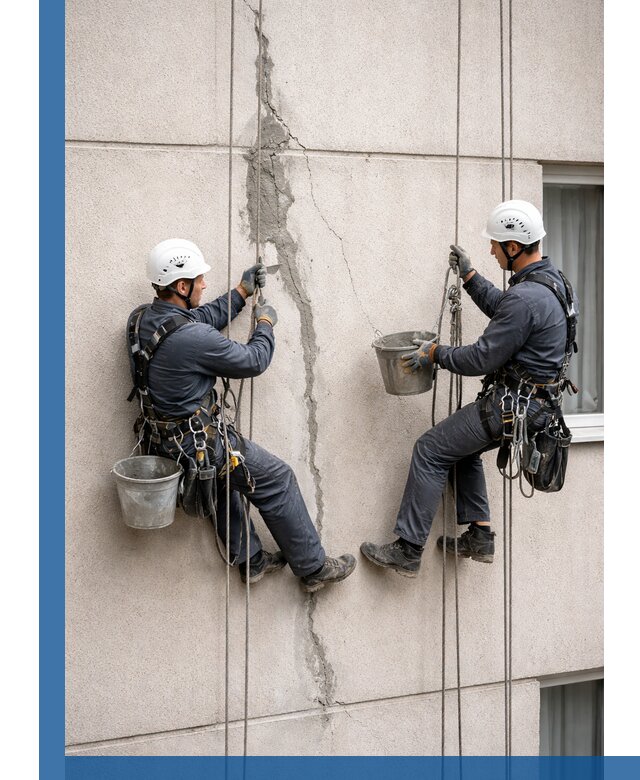 Заделка трещин на фасаде в Великих Луке с гарантийным ремонтом