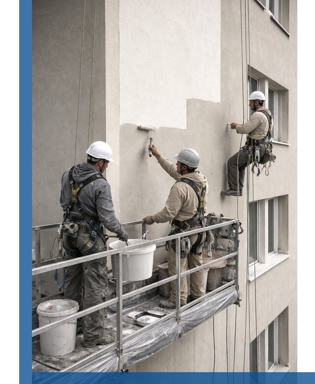 Покраска оштукатуренного фасада в Великих Луке под ключ с гарантией