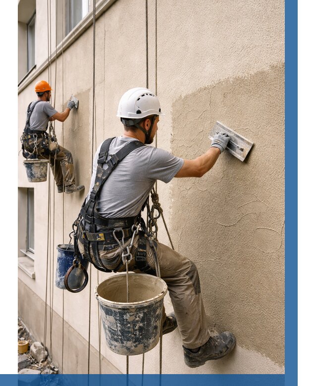 Декоративная штукатурка фасада в Великих Луке от 1240 р. | ВЫСОТНИК-Вкл