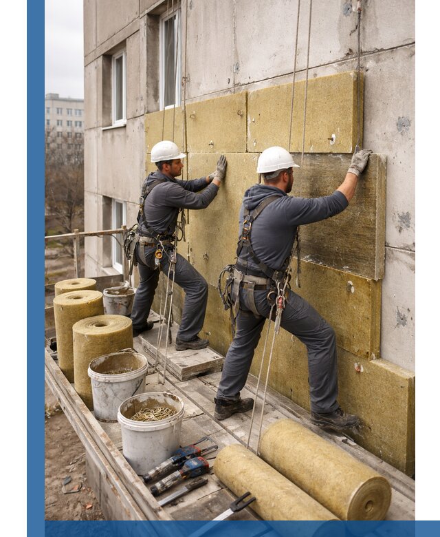 Утепление фасада минватой в Великих Луке под ключ с гарантией