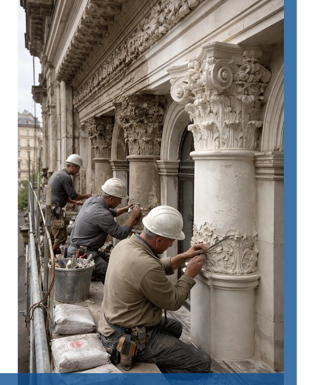 Реставрация фасадной лепнины в Великих Луке от 2584 р. | ВЫСОТНИК-Вкл