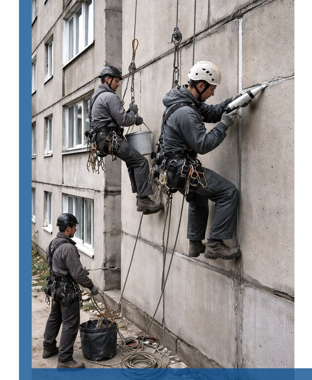 Герметизация межпанельных швов в Великих Луке с гарантией герметичности