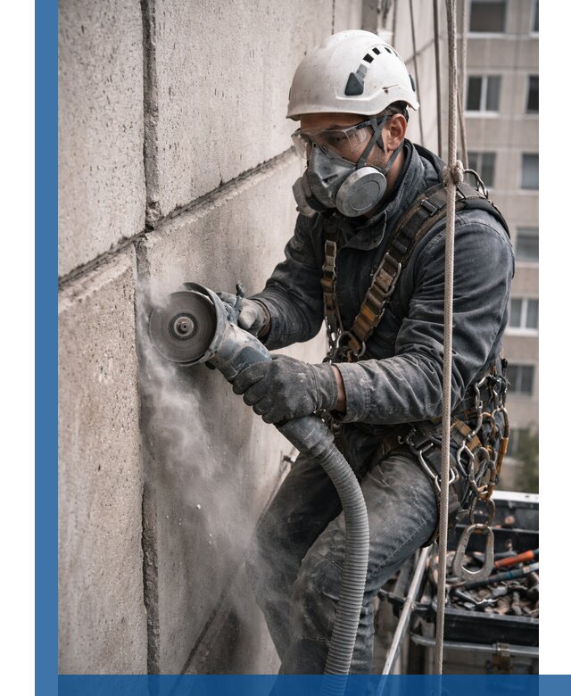 Штробление межпанельных швов в Великих Луке качественно и быстро