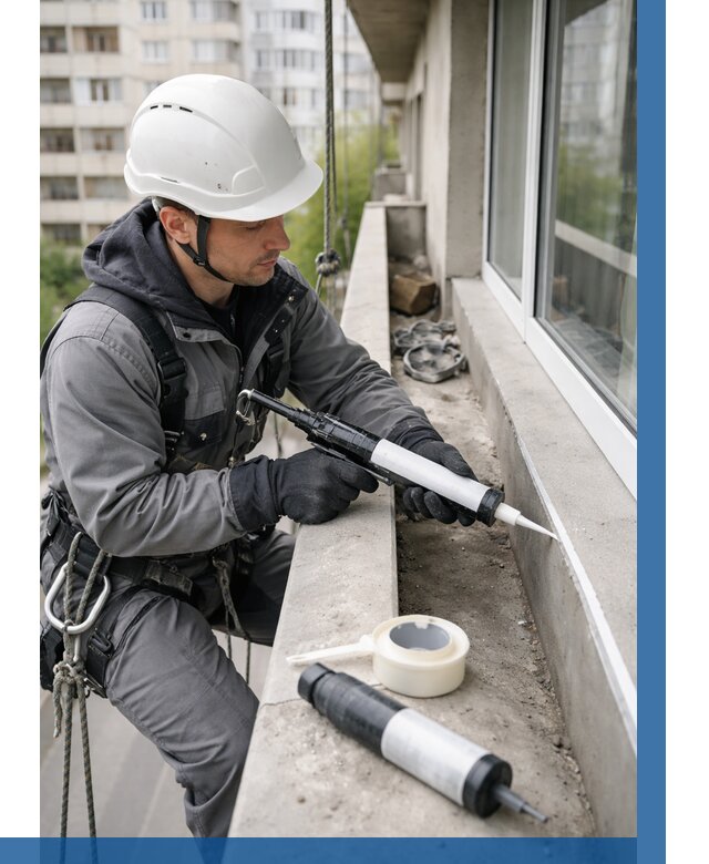 Герметизация швов лоджии в Великих Луке от 4652 р. | ВЫСОТНИК-Вкл