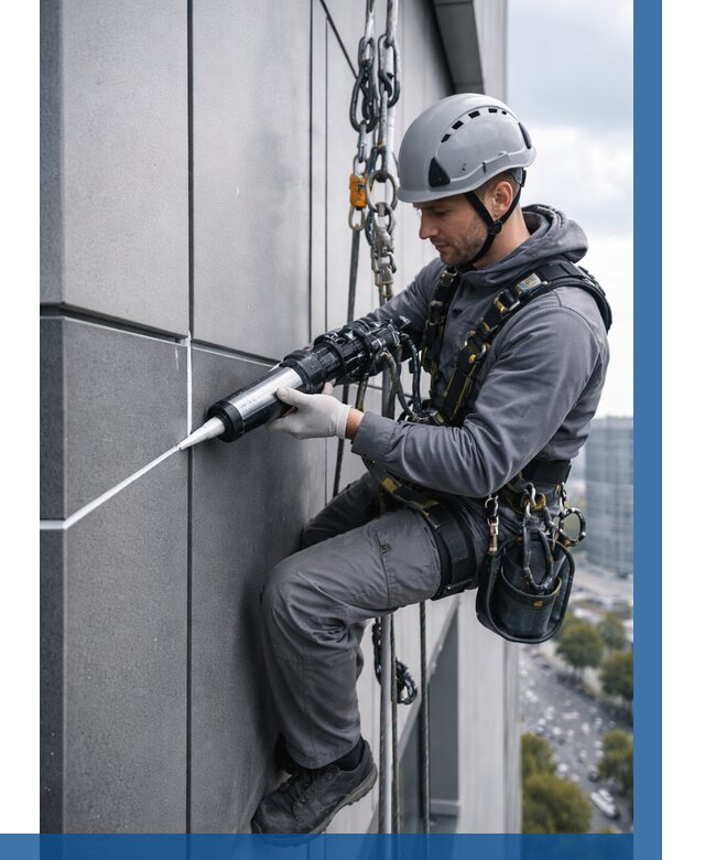 Герметизация стыков фасадных панелей в Великих Луке от 6719 р.| ВЫСОТНИК-Вкл