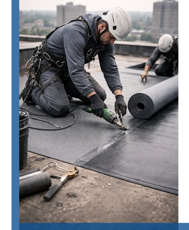 Ремонт мягкой кровли в Великих Луке с выездом промальпинистов