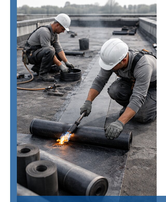 Ремонт рулонной кровли в Великих Луке герметизация и восстановление