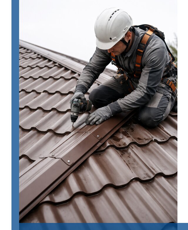 Ремонт металлочерепицы на крыше в Великих Луке профессионально