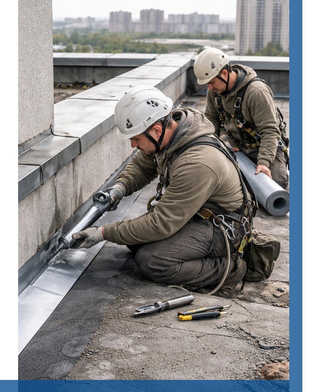 Ремонт кровельных примыканий в Великих Луке от 1240 р. | ВЫСОТНИК-Вкл