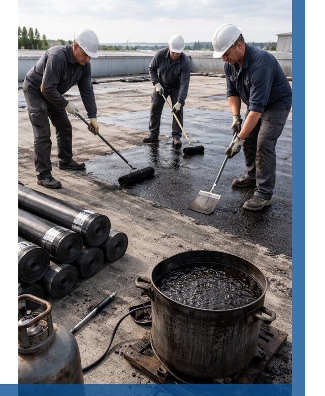 Гидроизоляция кровли мастикой в Великих Луке от 620 р. | ВЫСОТНИК-Вкл