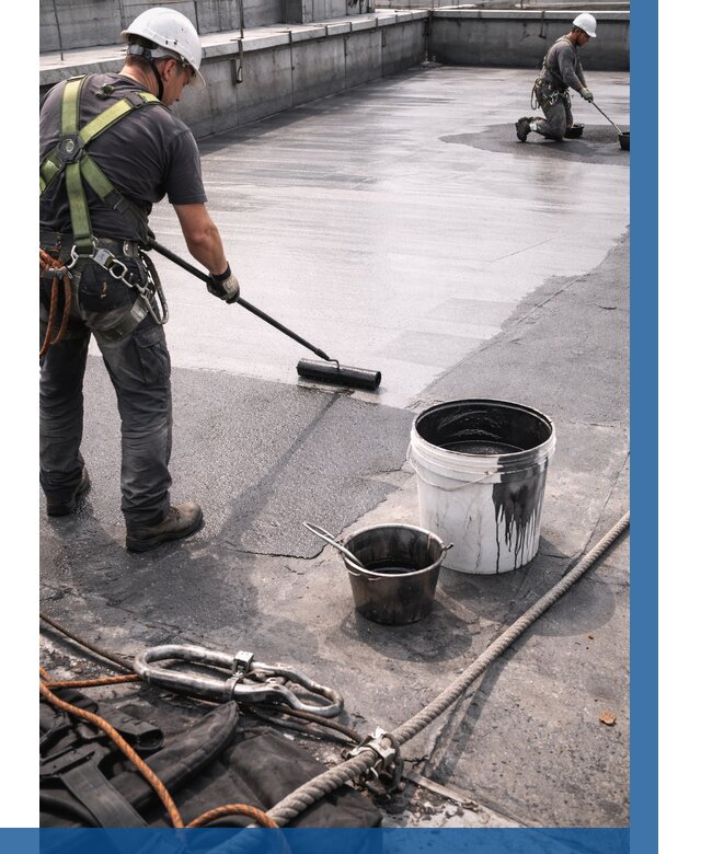 Гидроизоляция кровли жидкой резиной в Великих Луке от 517 р. | ВЫСОТНИК-Вкл