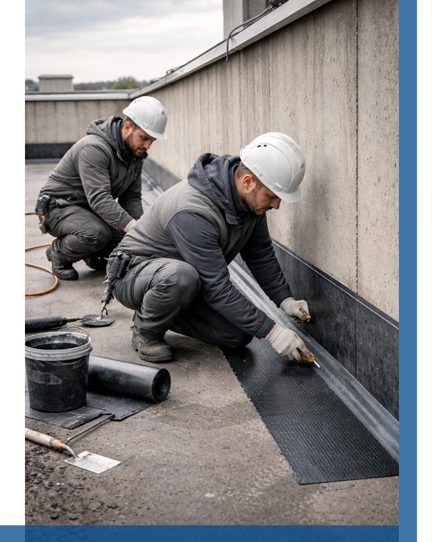 Гидроизоляция примыканий на кровле в Великих Луке от 930 р. | ВЫСОТНИК-Вкл