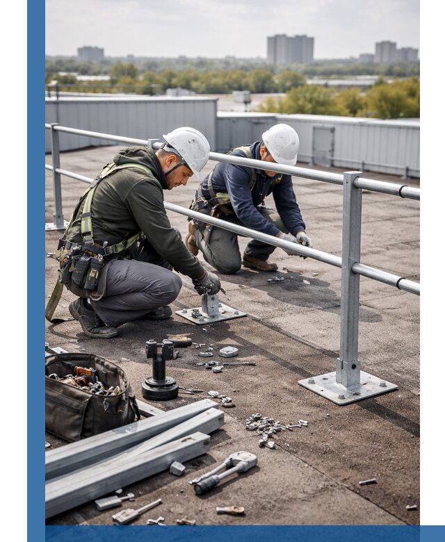 Монтаж кровельного ограждения в Великих Луке под ключ с гарантией