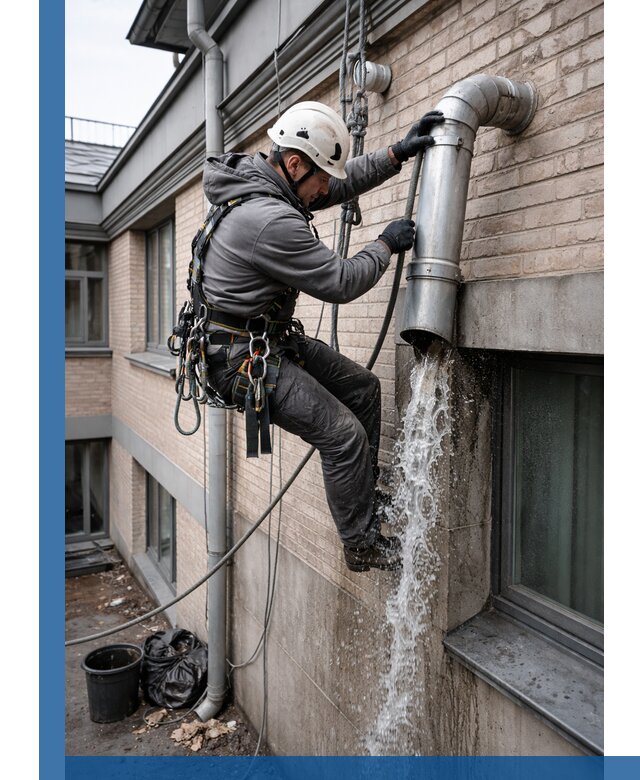 Профессиональная прочистка водосточных труб в Великих Луке с гарантией