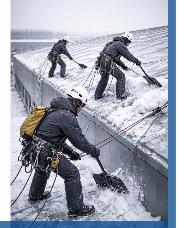 Очистка навесов от снега в Великих Луке от 4652 р. | ВЫСОТНИК-Вкл