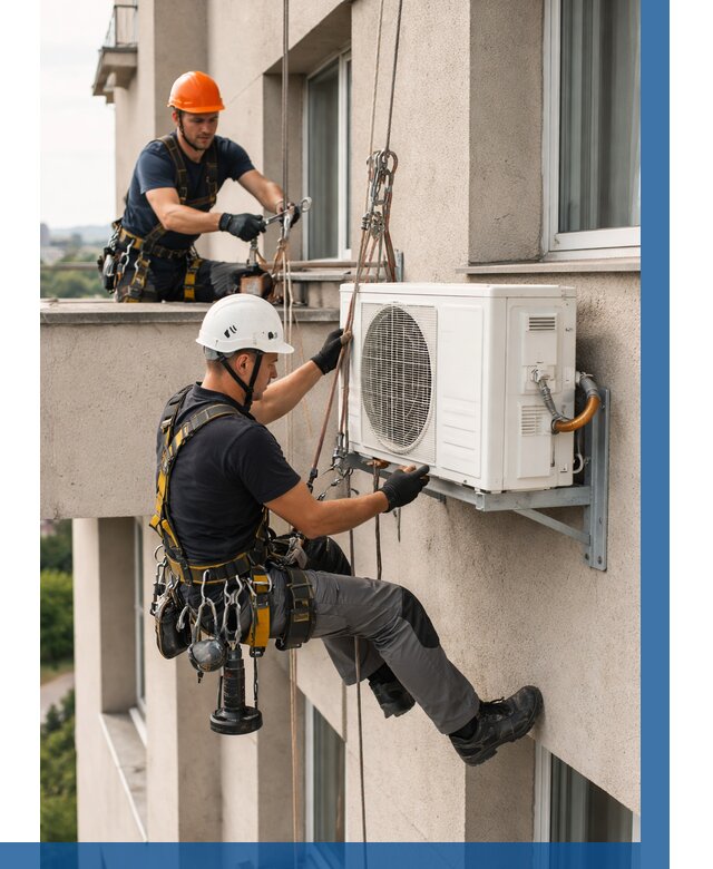 Монтаж внешнего блока кондиционера в Великих Луке от 6719 р. | ВЫСОТНИК-Вкл