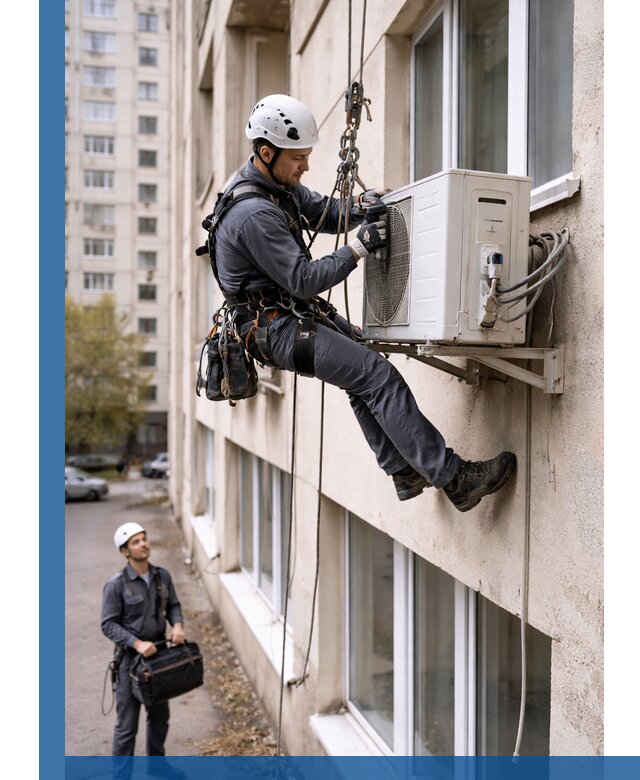 Демонтаж внешнего блока кондиционера в Великих Луке профессионально