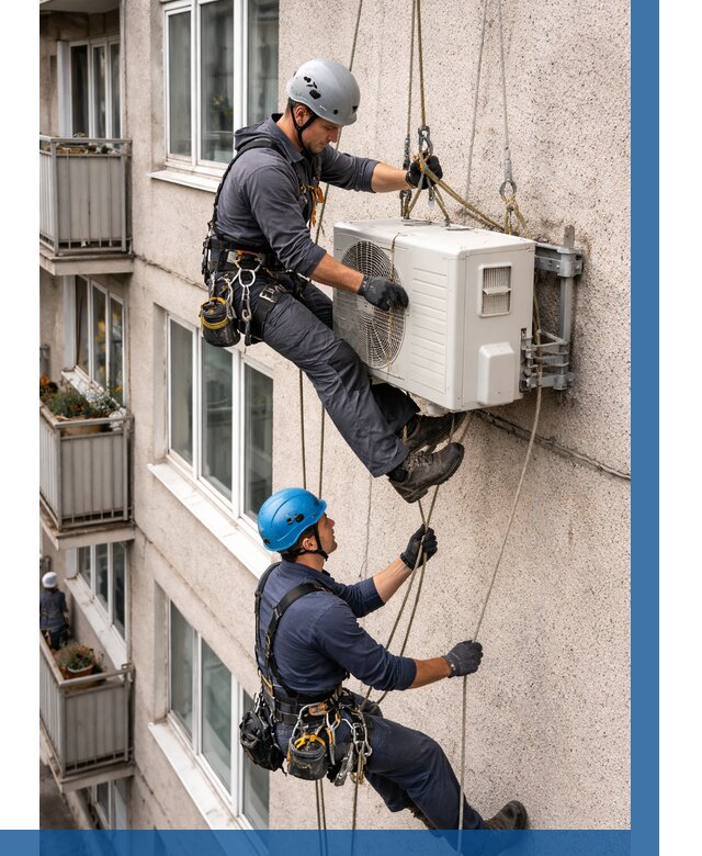 Перенос внешнего блока кондиционера в Великих Луке от 9303 р.| ВЫСОТНИК-Вкл