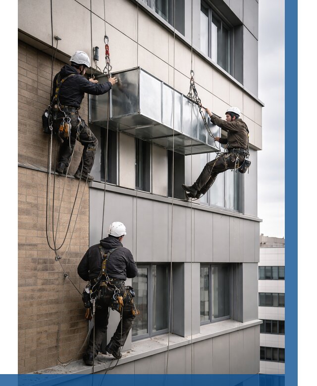 Монтаж воздуховодов на фасаде в Великих Луке от 1551 р. | ВЫСОТНИК-Вкл