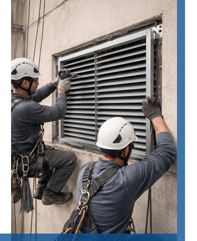 Монтаж вентиляционных решеток в Великих Луке от 4652 р. | ВЫСОТНИК-Вкл