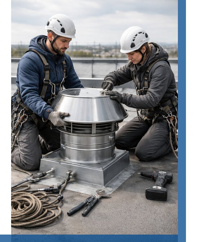 Установка дефлекторов на кровле в Великих Луке от 4652 р. | ВЫСОТНИК-Вкл