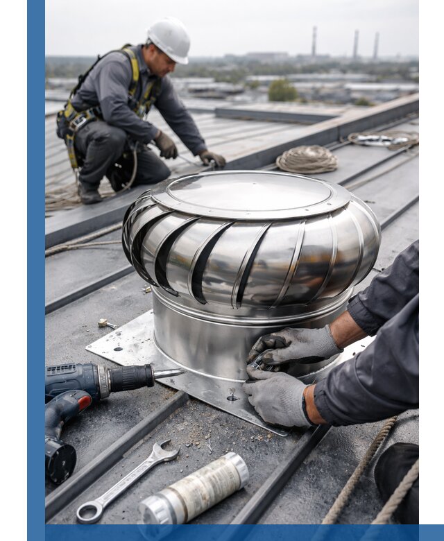 Установка дефлекторов на кровле в Великих Луке профессионально