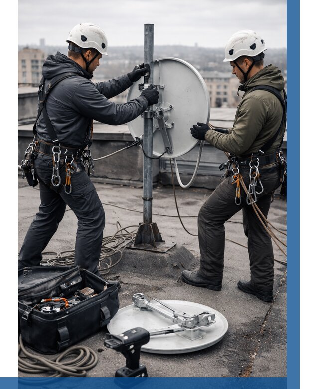 Демонтаж антенн на крыше в Великих Луке от 4652 р. | ВЫСОТНИК-Вкл