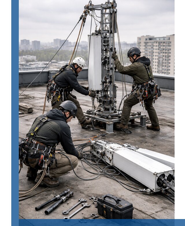 Демонтаж антенн на крыше зданий в Великих Луке с гарантией