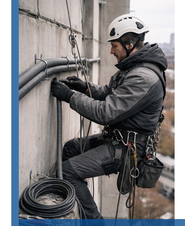 Профессиональный монтаж гофры для кабеля в Великих Луке с гарантией