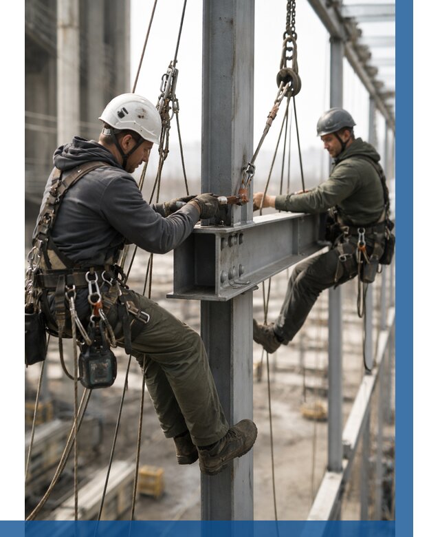 Монтаж металлоконструкций на высоте в Великих Луке от 3618 р. | ВЫСОТНИК-Вкл