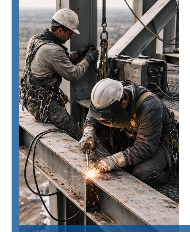 Высотные сварочные работы в Великих Луке для промышленных объектов