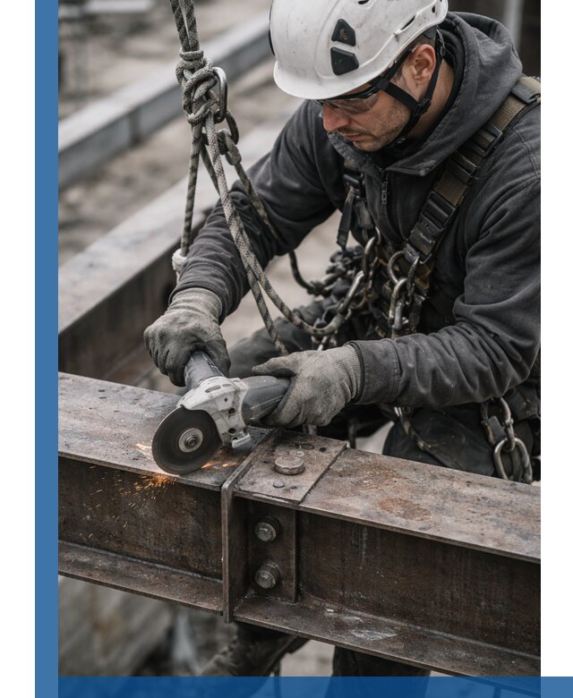 Резка металла на высоте в Великих Луке для зданий и конструкций