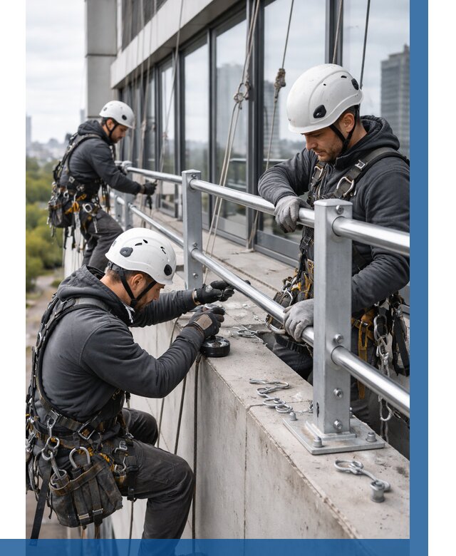 Монтаж ограждений на высоте в Великих Луке, от 1240 р. | ВЫСОТНИК-Вкл