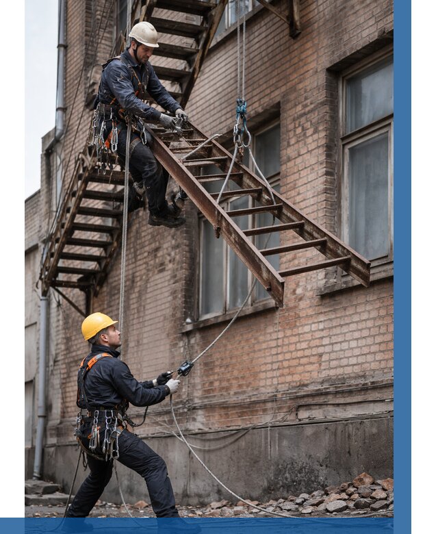 Демонтаж пожарной лестницы в Великих Луке от 12404 р. | ВЫСОТНИК-Вкл