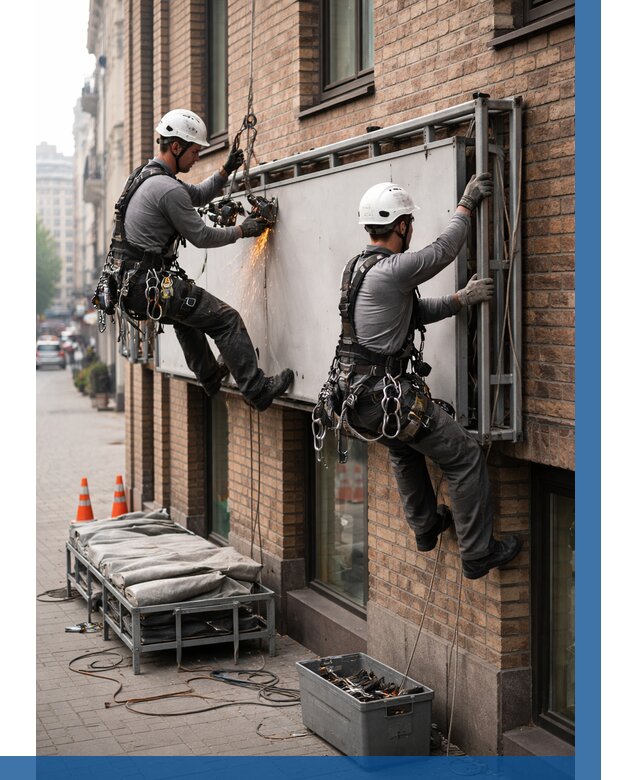 Демонтаж рекламной вывески в Великих Луке от 6719 р. | ВЫСОТНИК-Вкл