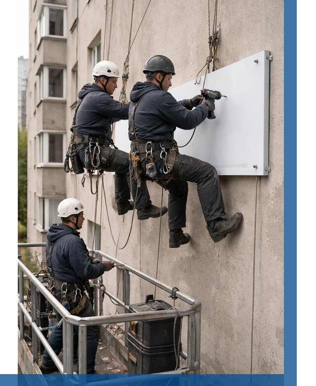 Монтаж табличек и указателей в Великих Луке от 3618 р. | ВЫСОТНИК-Вкл