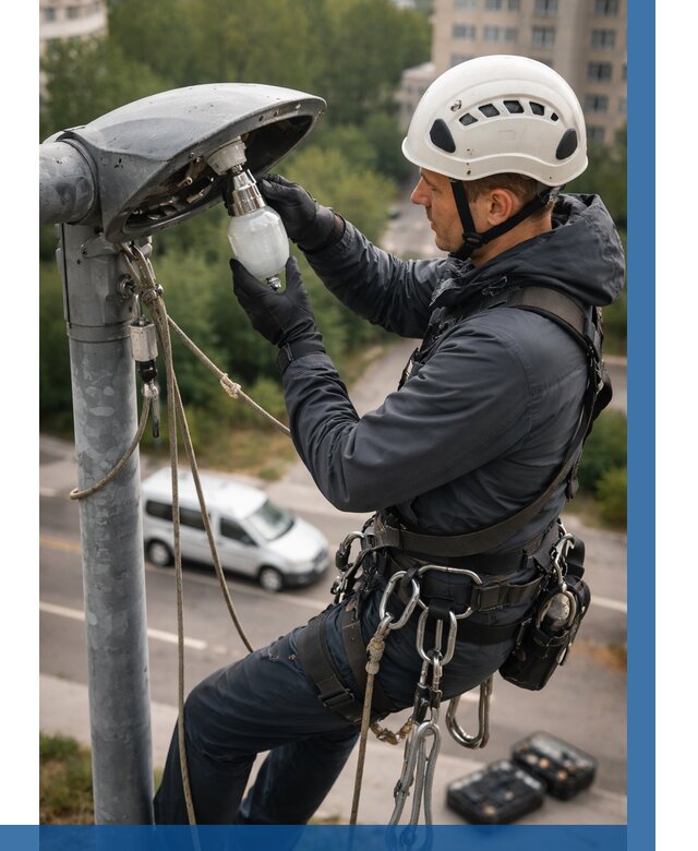 Замена ламп на высоте в Великих Луке от 2584 р. | ВЫСОТНИК-Вкл