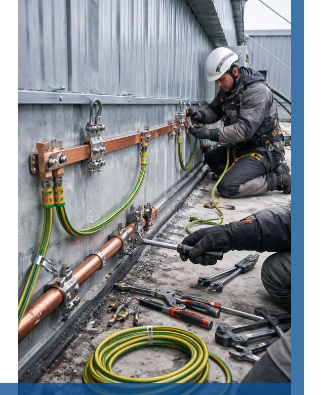 Монтаж заземления здания в Великих Луке от 25843 р. | ВЫСОТНИК-Вкл