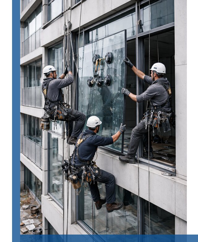Фасадное остекление и монтаж витражей зданий в Великих Луке под ключ